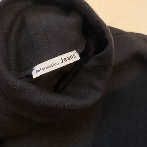 Reformation turtleneck sweater dress